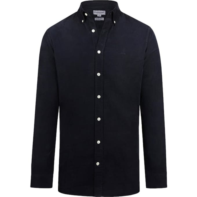 McGregor Overhemd Corduroy Donkerblauw (navy) - Maat S - Heren - Ribstructuur - Volwassen mannen