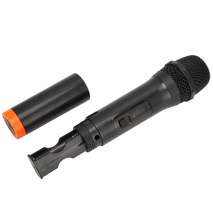 Microphone sans fil UHF Portée 131 pieds Réduction du bruit Microphone dynamique à main avec récepteur USB pour