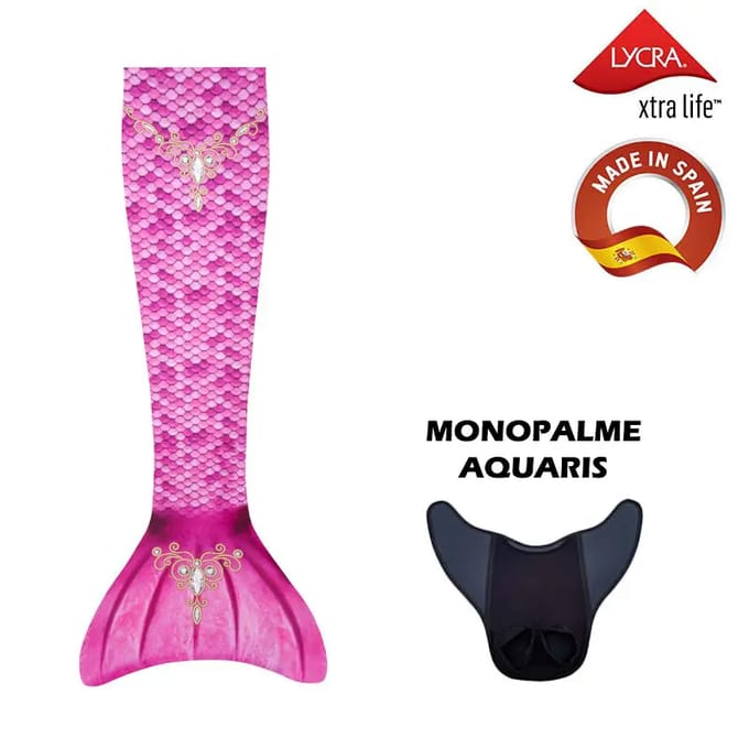 Zeemeermin kostuum met monovins Aquaris Kuaki Mermaids