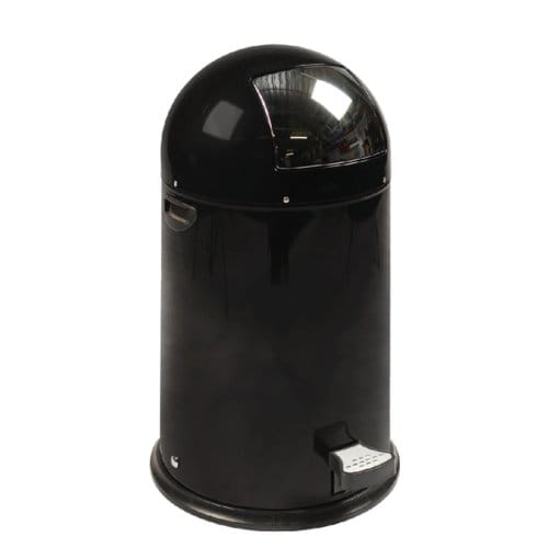 EKO - Kickcan 33 liter - Steel - mat zwart - Prullenbak
