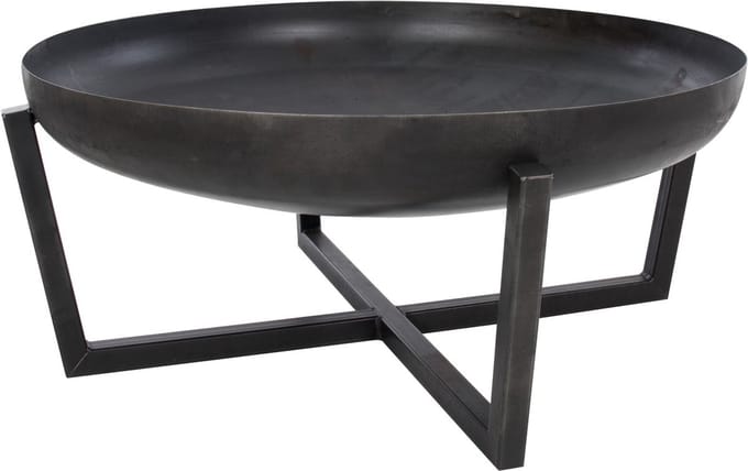 RedFire - Tornio - Zwart - Staal - Vuurschaal - Fire Pit - Stevig staal - Diameter 80cm - Industrieel - Terrasverwarming - Sfeerhaard