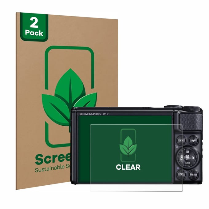 2 Stuks Screenprotector voor Canon PowerShot SX740 HS / Lite - Hoogwaardige Beschermfolie transparant