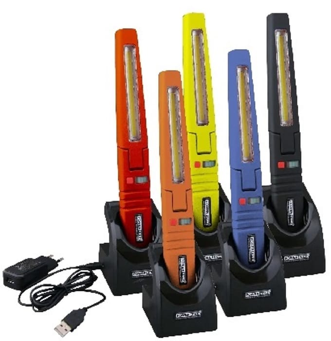 POWERHAND MULTIFUNCTIONELE OPLAADBARE WERKLAMP ZWART 3,7V 2600MAH