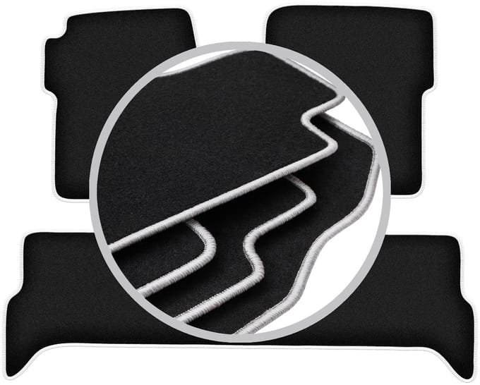 CARLUX-SILVER automatten voor: Land Rover Discovery II off-road (1998-2004)