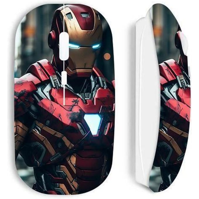 Souris - Maniacase - Iron Man - Sans Fil - Design Ergonomique - Confort d'utilisation