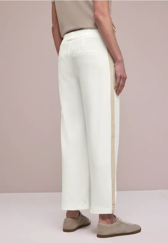Wide Legs broek met galonstrepen