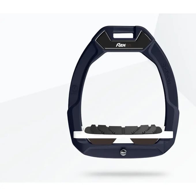 Veiligheidseinden voor de paardensport Hellend Grip Aluminium/Wit/Bruin Flex-On Safe-On