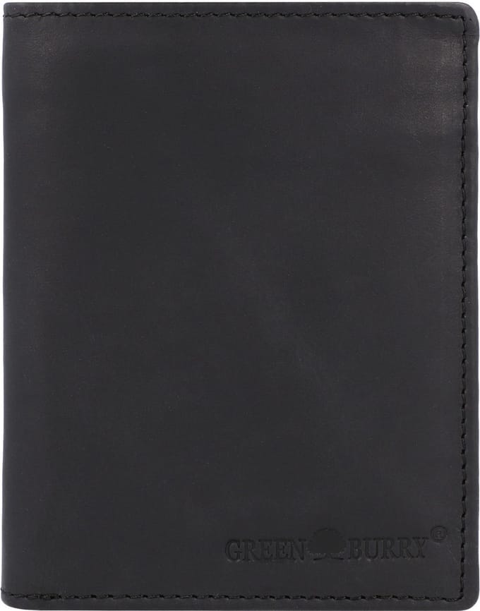 GREENBURRY portemonnee Vintage Wallet RFID Black zwart