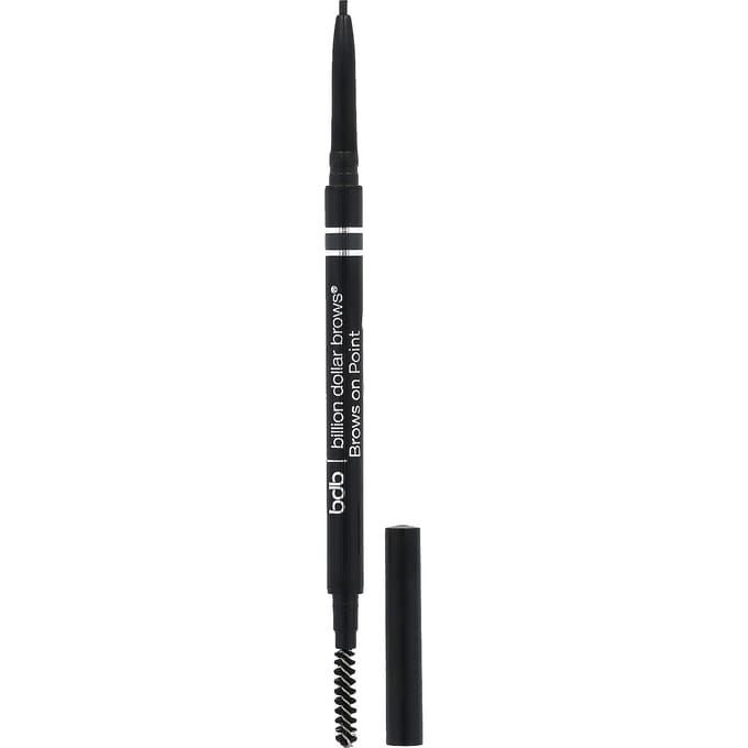 Billion Dollar Beauty, Billion Dollar Brow, Brow on Point: Micro Brow Pencil, Raven, 0.045 g (0.002 oz) white