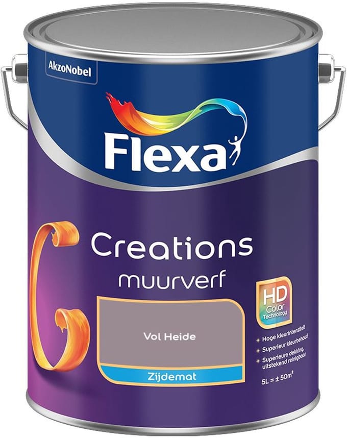 Flexa - Creations Muurverf Zijdemat - Vol Heide - Mengverf - 5 L