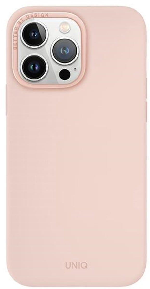 Uniq Lino Hue Serie - iPhone 15 Pro Max Hoesje - Roze - Magclick Opladen