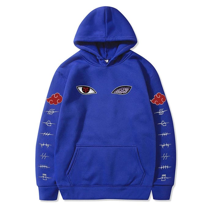 Naruto Cosplay sweat à capuche Harajuku sweats hommes sweat à capuche en coton M noir