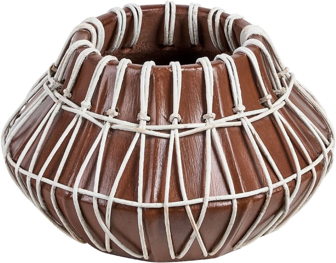 KLUET - Decoratieve vaas - Bruin - Terracotta