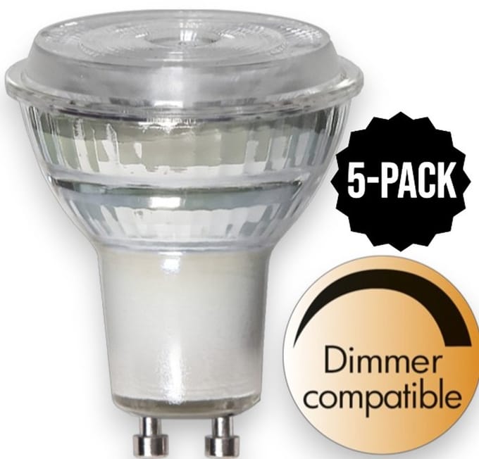 5-Pack | Spot - GU10 - 5.2W - Warm Wit - 3000K - Dimbaar