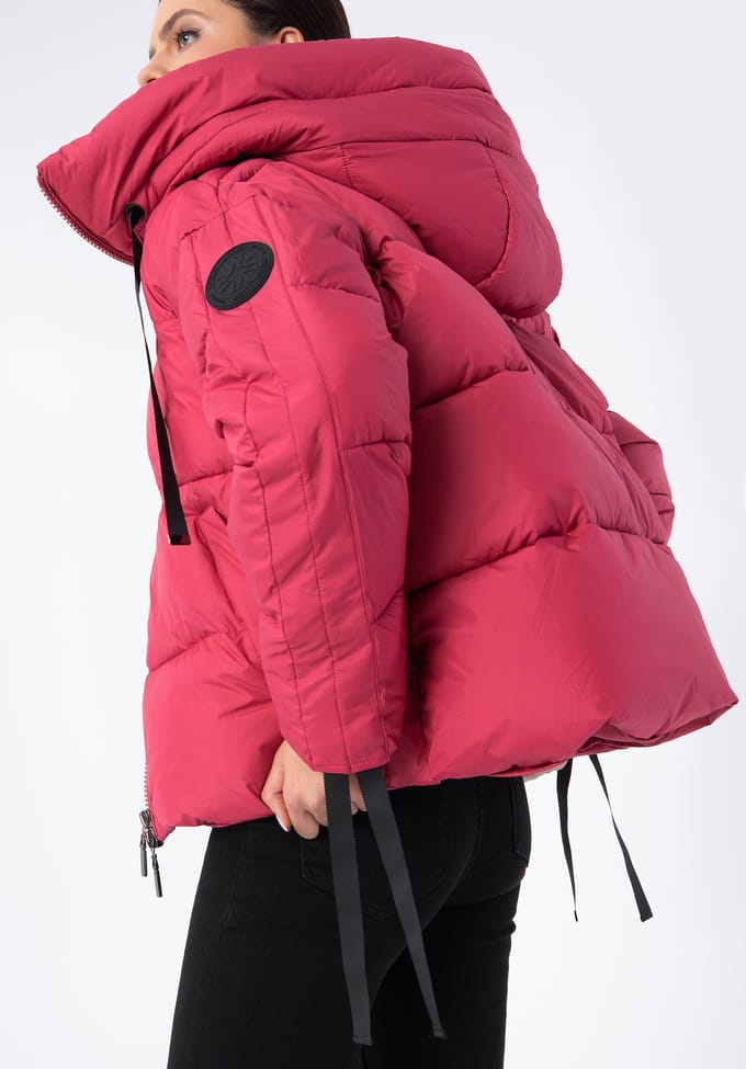 Wittchen Dames oversized gewatteerde jas met manchetten aan de mouwen