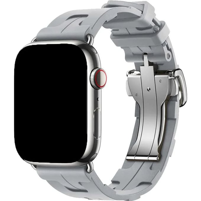2+1 | Apple Watch Bandje Kilim - Siliconen - Grijs