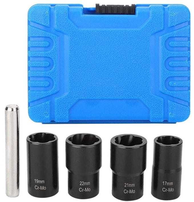 Allecto - Twsist Socket Set - 5-delige set met Lug Nut Remover