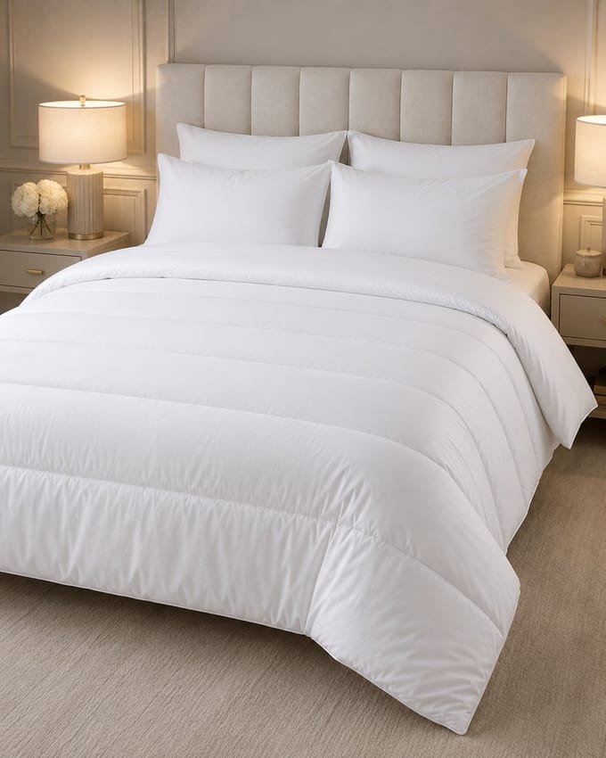 Dekbed 240 x 220 cm – Comfort – Polyester GRS – Zacht & Warm – Wit – Lits-Jumeaux