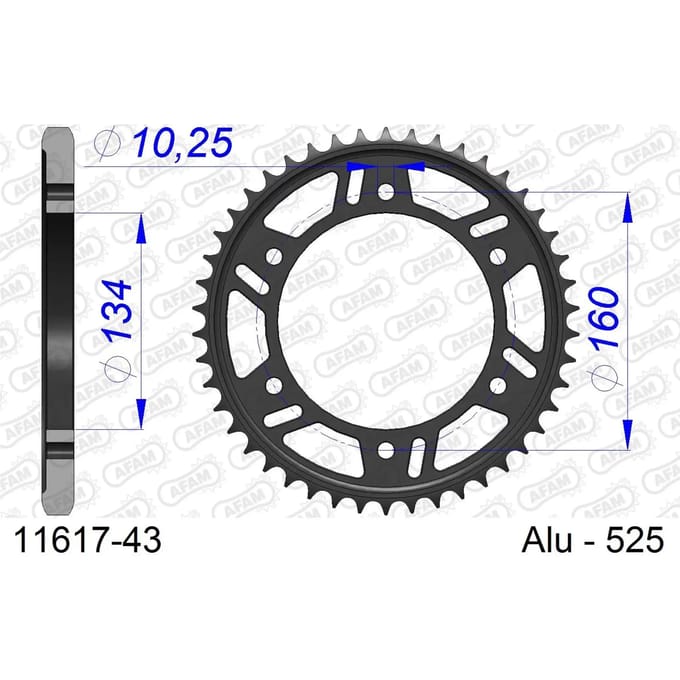 Tandwiel Afam 525 43 dents