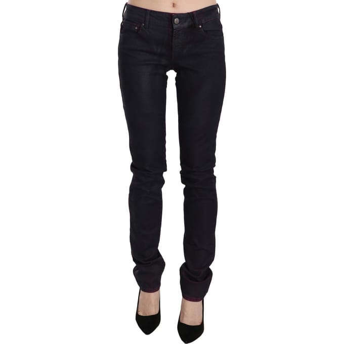 Cavalli Gecoate Skinny Jeans Marineblauw