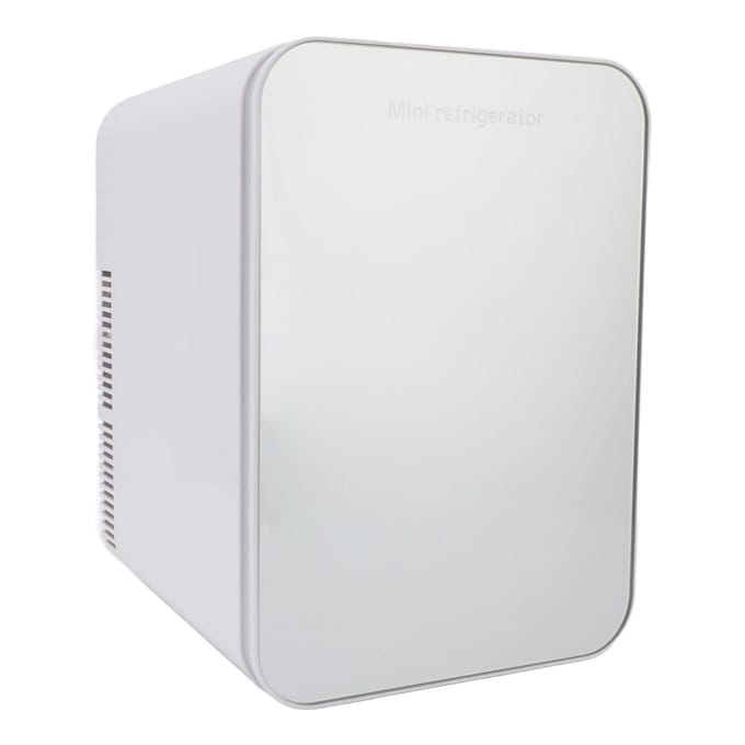 Kleine Auto Koelkast 10L Energiebesparend Multifunctioneel Snel Koelen Draagbare Koelkast voor Make-up white