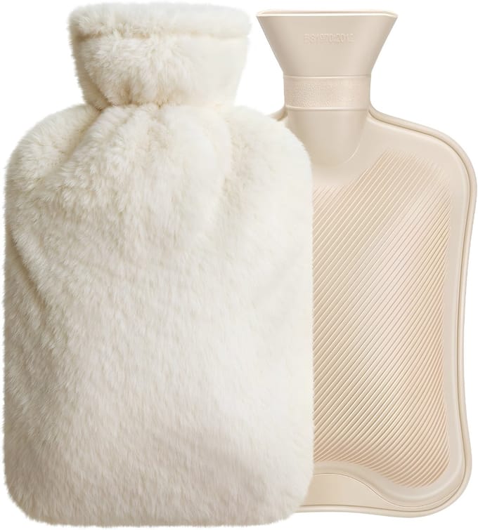 AHD® Kruik - Warmwaterkruik - Warm Water Kruik - Offvit - 5cm x 20cm x 33cm