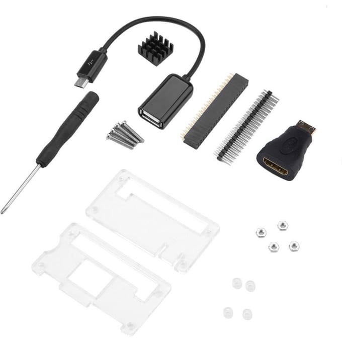 1 ensemble d'accessoires de kit de suite de base pour Raspberry Pi Zero W Zero