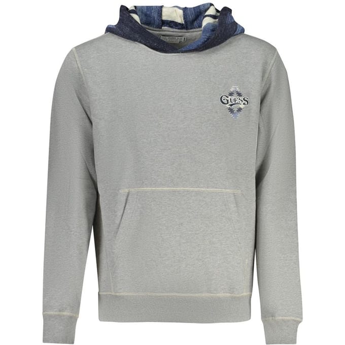 Guess Jeans Grigio Katoenen Heren Sweatshirt