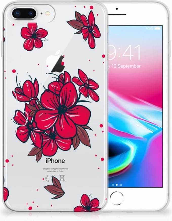 Apple iPhone 7 Plus | 8 Plus TPU Case Blossom Red