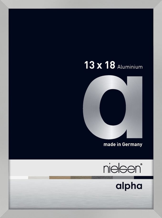 Nielsen Alpha Aluminium Fotolijst Frosted Silver 13x18cm