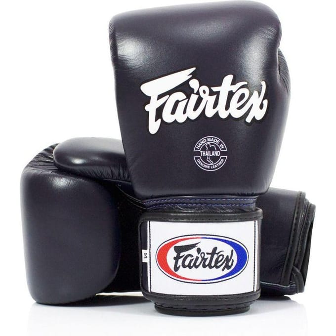 Fairtex Originele Leren Bokshandschoenen BGV1 Ademend Blauw 14oz