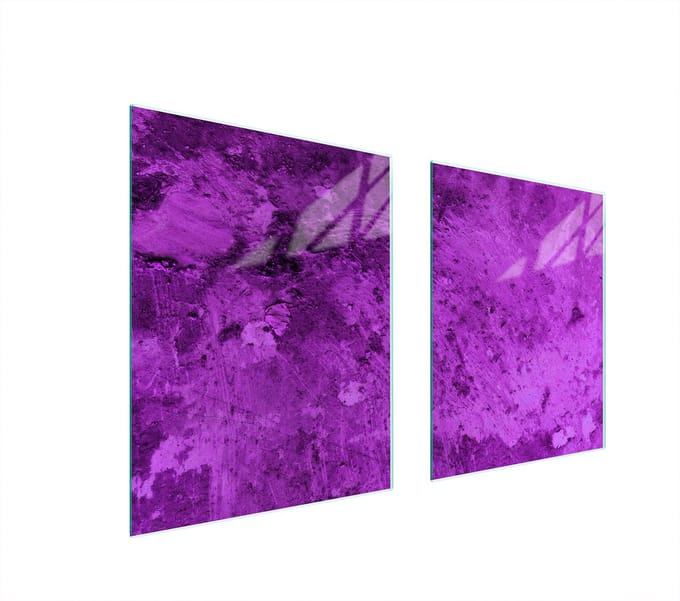 TMK ArtDeko - Glasbeschermplaat - 85x52 cm - Violette - Veelkleurig