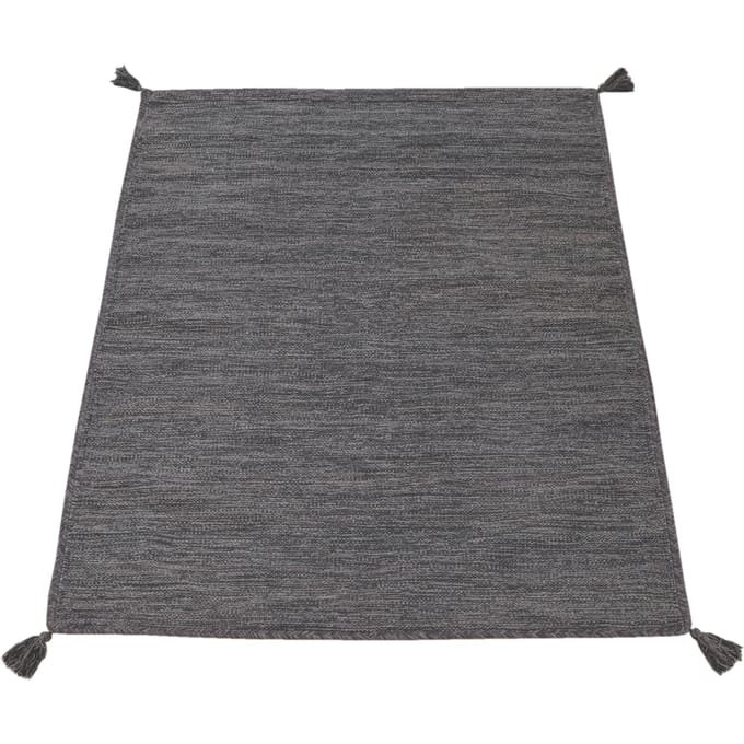 Handgeweven tapijt Kilian grijs  80x150 cm