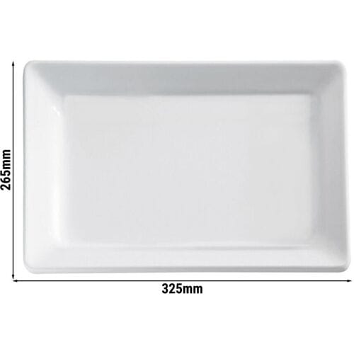 GGM Gastro (6 Stück) GN-Tablett 1/2 - PURE - Melamin - Höhe: 30mm - Schwarz