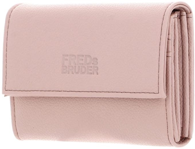 FREDsBRUDER Leren Portemonnee Bestie Wallet With Lock Shy Rose Roze