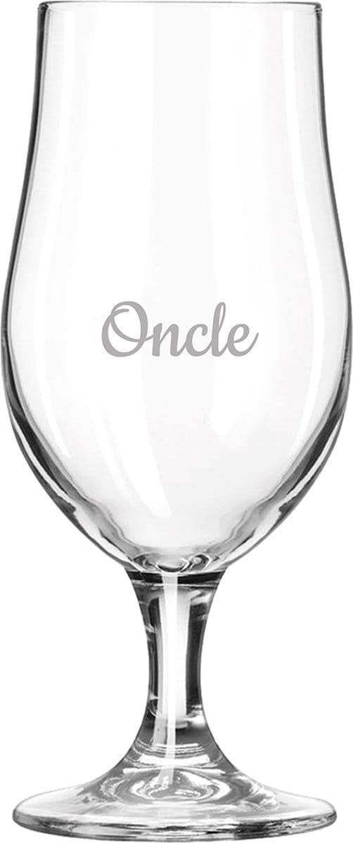 Bierglas op voet gegraveerd - 49cl - Oncle