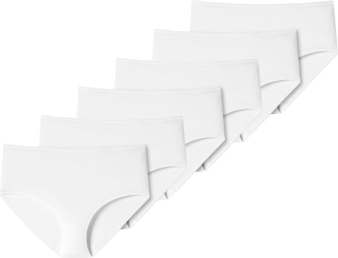 Schiesser Dames midi slip 6 pack 95/5 cotton