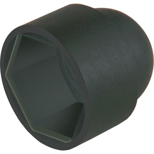 Suki Schroef Kunststof Zwart - 8 Stuks + Afdekkappen M10