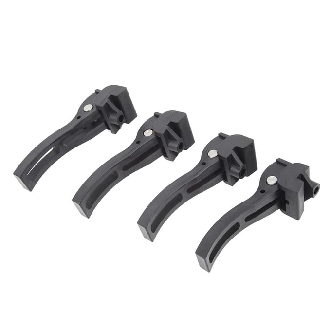4 stuks Drievoudig Opvouwbare Tonneau Cover Hard of Zacht Opvouwbare Klemhoes Vervanging Voor Ford black