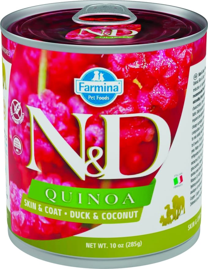 N&D Quinoa natvoeding voor de hond Skin & Coat Eend 285 gr. - per 6 stuks