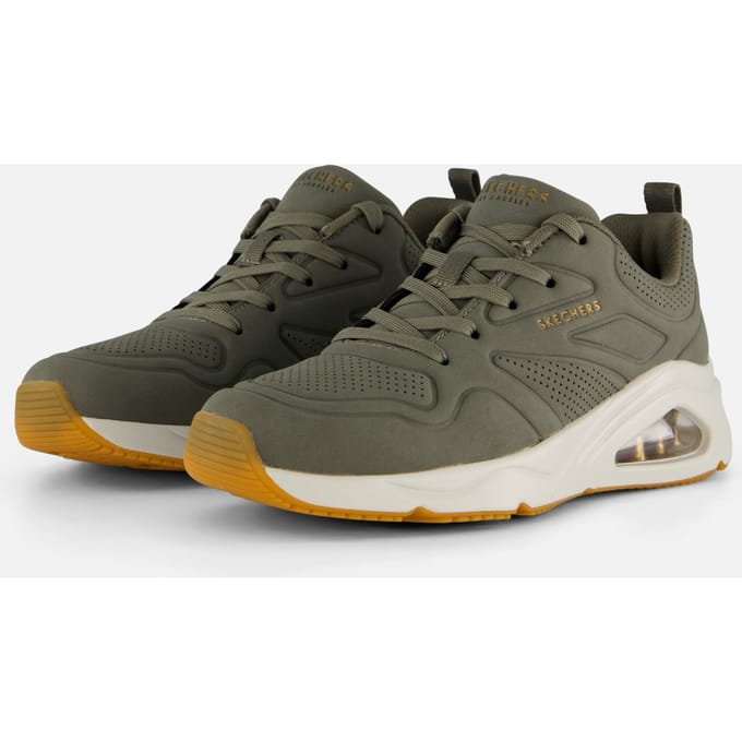Skechers Tres Air Uno Sneakers groen Textiel - Dames