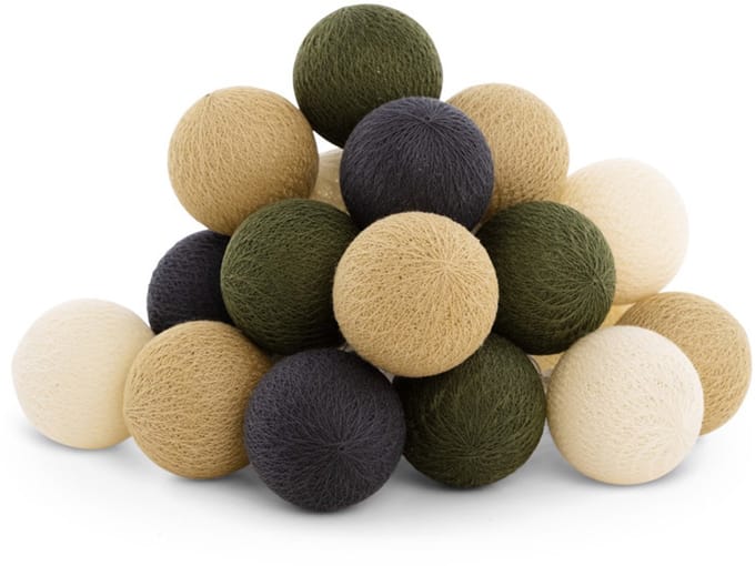 Cotton Ball Lights - LED lichtslinger voor buiten - STARTERSET - verlengbaar - 20 lampjes - Cazar