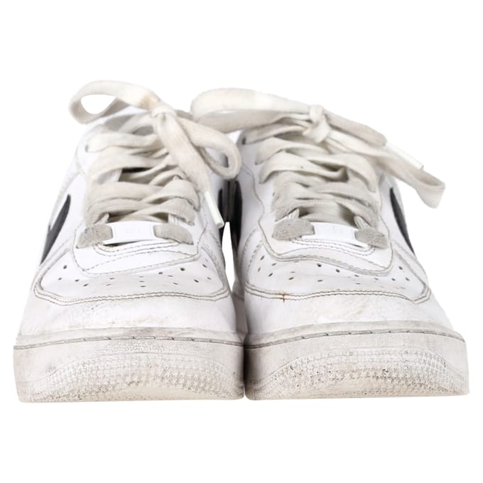 Nike Air Force 1 Low-Top Sneakers in Witte Lederen uitvoering