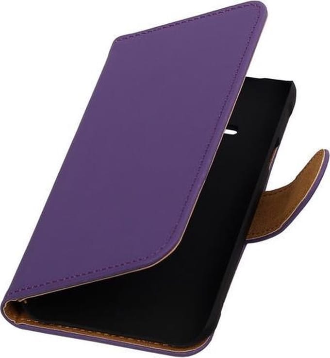 Samsung Galaxy J1 Ace - Effen Paars Booktype Wallet Hoesje