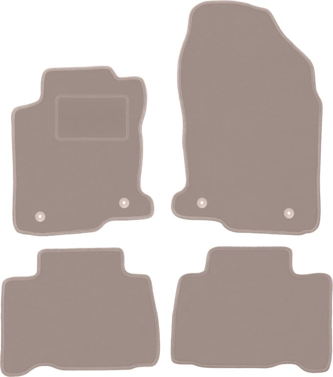 Beige velours vloermatten voor: Lexus NX 300H crossover (2014-)