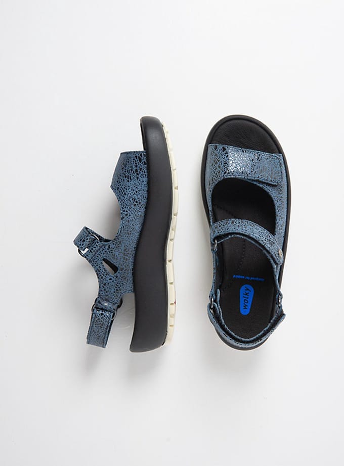 Wolky Dames Sandalen 03333 Brasilia Blauw