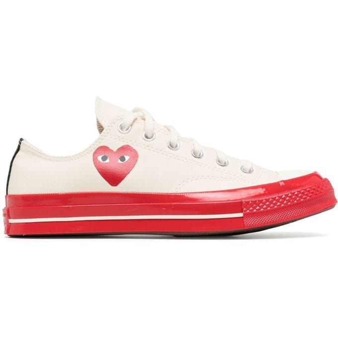Converse Comme des Garçons - Maat 42.5 - Beige/Rood - Low Top - Sneakers Unisex