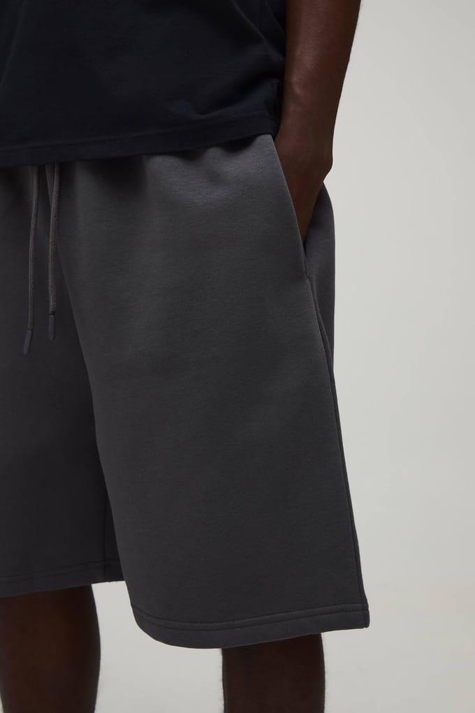 Essential Baggy Fit Middellange Short | Grey | Size Small