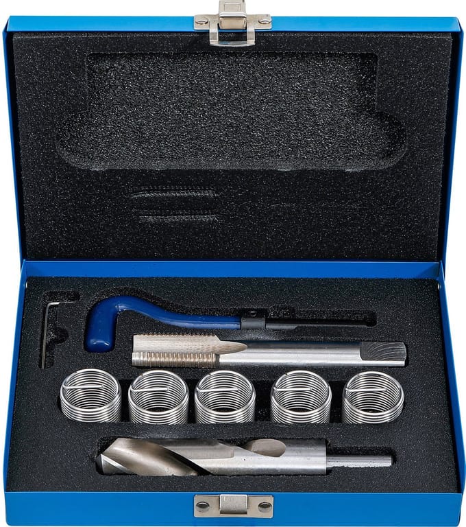 BGS Schroefdraad reparatieset - M24 x 2,0 - 9 delig