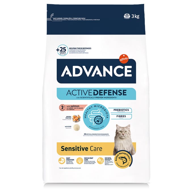 Advance Sensitive met Zalm & Rijst Kattenvoer - 3 kg
